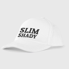 Детская бейсболка с принтом Slim shady E в городе Новоалтайск, 100% хлопок | классический козырек, металлическая застежка-регулятор размера | eminem | slim shady | зарубежный рэп | музыка | репчик | рэп | эминем