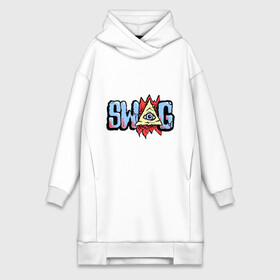 Платье-худи хлопок с принтом Глаз SWAG в городе Новоалтайск,  |  | swag | графити | граффити | модный | рисунок на стене | сваг | свег | свог | свэг | стиль