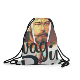 Рюкзак-мешок 3D с принтом Николай II swag в городе Новоалтайск, 100% полиэстер | плотность ткани — 200 г/м2, размер — 35 х 45 см; лямки — толстые шнурки, застежка на шнуровке, без карманов и подкладки | svag | sveg | svog | swag | swag in russia | sweg | swog | иколай ii swag | сваг | свег | свог
