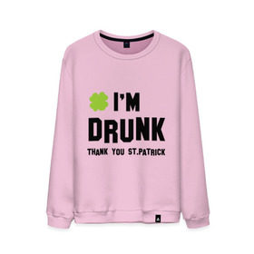 Мужской свитшот хлопок с принтом Thank you you St.Patrick в городе Новоалтайск, 100% хлопок |  | patricks day | saint patricks day | день патрика | день святого патрика | клевер | четырехлистный клевер