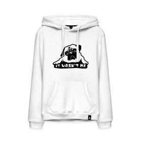 Мужская толстовка хлопок с принтом It wasn `t me (Это был не я) в городе Новоалтайск, френч-терри, мягкий теплый начес внутри (100% хлопок) | карман-кенгуру, эластичные манжеты и нижняя кромка, капюшон с подкладом и шнурком | Тематика изображения на принте: 