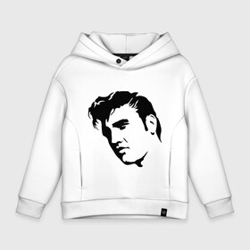 Детское худи Oversize хлопок с принтом Элвис Пресли. (Elvis Presley) в городе Новоалтайск, френч-терри — 70% хлопок, 30% полиэстер. Мягкий теплый начес внутри —100% хлопок | боковые карманы, эластичные манжеты и нижняя кромка, капюшон на магнитной кнопке | rocknroll | лицо | музыка | певец | ретро | рок н ролл