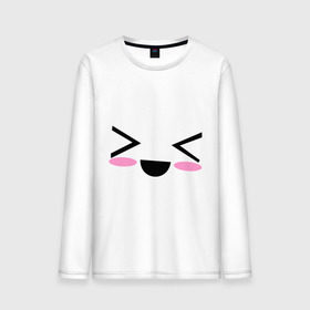 Мужской лонгслив хлопок с принтом Kawaii Face кавайная рожица в городе Новоалтайск, 100% хлопок |  | Тематика изображения на принте: smile | каваи | кавайи фейс | рожица | смайл