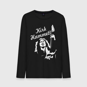 Мужской лонгслив хлопок с принтом Kirk Hammett (Metallica) в городе Новоалтайск, 100% хлопок |  | металлика