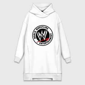 Платье-худи хлопок с принтом World wrestling entertainment в городе Новоалтайск,  |  | wrestling | wwe | бои без правил | реслинг | рестлинг | спорт