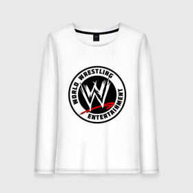 Женский лонгслив хлопок с принтом World wrestling entertainment в городе Новоалтайск, 100% хлопок |  | wrestling | wwe | бои без правил | реслинг | рестлинг | спорт