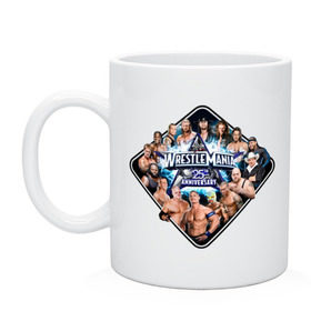 Кружка с принтом Wrestle mania в городе Новоалтайск, керамика | объем — 330 мл, диаметр — 80 мм. Принт наносится на бока кружки, можно сделать два разных изображения | wrestling | wwe | бои без правил | реслинг | рестлинг | спорт