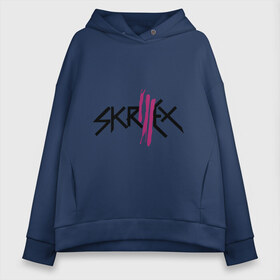 Женское худи Oversize хлопок с принтом Skrillex logo в городе Новоалтайск, френч-терри — 70% хлопок, 30% полиэстер. Мягкий теплый начес внутри —100% хлопок | боковые карманы, эластичные манжеты и нижняя кромка, капюшон на магнитной кнопке | dub step | dubstep | skrilex | skrillex | даб степ | дабстеп | ди джей | диджей | музыка | скриллекс
