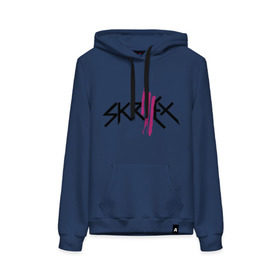 Женская толстовка хлопок с принтом Skrillex logo в городе Новоалтайск, френч-терри, мягкий теплый начес внутри (100% хлопок) | карман-кенгуру, эластичные манжеты и нижняя кромка, капюшон с подкладом и шнурком | dub step | dubstep | skrilex | skrillex | даб степ | дабстеп | ди джей | диджей | музыка | скриллекс