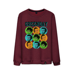 Мужской свитшот хлопок с принтом Green Day all в городе Новоалтайск, 100% хлопок |  | green day | rock | грин дэй | лица | музыка | рок группа | солист | участники