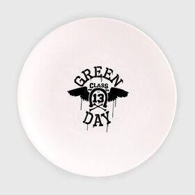 Тарелка с принтом Green day class of 13 в городе Новоалтайск, фарфор | диаметр - 210 мм
диаметр для нанесения принта - 120 мм | green day | rock | грин дэй | музыка | подкова | рок группа