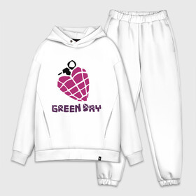 Мужской костюм хлопок OVERSIZE с принтом Green day is love в городе Новоалтайск,  |  | billie joe armstrong | green day | green day t shirt | rock | билли джо армстронг | граната | грин дэй | любовь | музыка | рок группа | рука | сердце