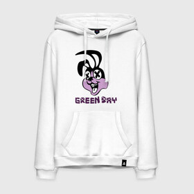 Мужская толстовка хлопок с принтом Green day rabbit в городе Новоалтайск, френч-терри, мягкий теплый начес внутри (100% хлопок) | карман-кенгуру, эластичные манжеты и нижняя кромка, капюшон с подкладом и шнурком | green day | rock | грин дэй | кролик | музыка | рок группа