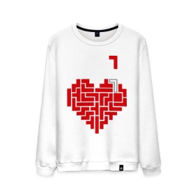 Мужской свитшот хлопок с принтом Heart tetris сердце тетрис в городе Новоалтайск, 100% хлопок |  | heart tetris сердце тетрис | сердечко | сердце | тетрис сердце