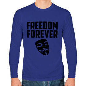 Мужской лонгслив хлопок с принтом Freedom forever в городе Новоалтайск, 100% хлопок |  | freedom | freedom forever | виндета | свобода на всегда