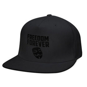 Кепка снепбек с прямым козырьком с принтом Freedom forever в городе Новоалтайск, хлопок 100% |  | freedom | freedom forever | виндета | свобода на всегда
