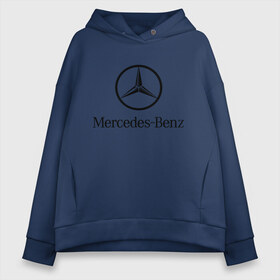 Женское худи Oversize хлопок с принтом Logo Mercedes-Benz в городе Новоалтайск, френч-терри — 70% хлопок, 30% полиэстер. Мягкий теплый начес внутри —100% хлопок | боковые карманы, эластичные манжеты и нижняя кромка, капюшон на магнитной кнопке | mercedes | mercedes benz | логотип mercedes | логотип mercedes benz | логотип мерседерс бенс | мерен | мерседерс | мерседерс бенс
