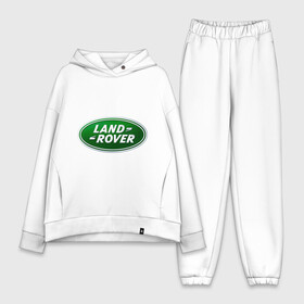Женский костюм хлопок Oversize с принтом Logo Land Rover в городе Новоалтайск,  |  | land rove | автомобиль land rove | автомобиль ланд ровер | ланд ровер