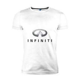 Мужская футболка премиум с принтом Logo Infiniti в городе Новоалтайск, 92% хлопок, 8% лайкра | приталенный силуэт, круглый вырез ворота, длина до линии бедра, короткий рукав | infiniti автомобиль | автомобиль инфинити | инфинити | логотип infiniti | логотип инфинити