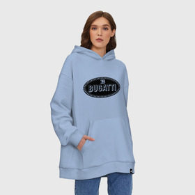 Худи SuperOversize хлопок с принтом Bugatti logo в городе Новоалтайск, 70% хлопок, 30% полиэстер, мягкий начес внутри | карман-кенгуру, эластичная резинка на манжетах и по нижней кромке, двухслойный капюшон
 | bugati | bugatti | автобренды | автолюбителям | бренд | бугати | бугатти | для автовладельцев | для автолюбителей | логотип