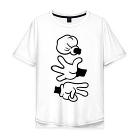 Мужская футболка хлопок Oversize с принтом Rock paper scissors swag в городе Новоалтайск, 100% хлопок | свободный крой, круглый ворот, “спинка” длиннее передней части | swag | swag style | бумага | камень | ножницы | одежда сваг | сваг | сваг стиль | свег | свог | свэг