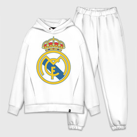 Мужской костюм хлопок OVERSIZE с принтом Real Madrid в городе Новоалтайск,  |  | real madrid | реал | реал мадрид | фанаты | фк | футбол | футбольные клубы | футбольным фанатам