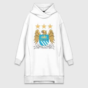 Платье-худи хлопок с принтом Манчестер Сити в городе Новоалтайск,  |  | manchester city | болельщикам | для болельщиков | манчестер сити | фк | футбол | футбольные клубы