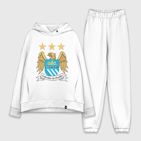 Женский костюм хлопок Oversize с принтом Манчестер Сити в городе Новоалтайск,  |  | manchester city | болельщикам | для болельщиков | манчестер сити | фк | футбол | футбольные клубы