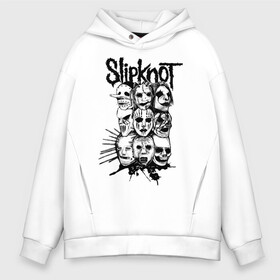 Мужское худи Oversize хлопок с принтом Slipknot black and white в городе Новоалтайск, френч-терри — 70% хлопок, 30% полиэстер. Мягкий теплый начес внутри —100% хлопок | боковые карманы, эластичные манжеты и нижняя кромка, капюшон на магнитной кнопке | media | metall | punk | rock | slipknot | метал | металл | нью метал | панк | панк рок | рок | слипкнот