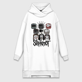 Платье-худи хлопок с принтом Slipknot masks в городе Новоалтайск,  |  | metall | метал | металл | нью метал | слипкнот