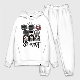 Мужской костюм хлопок OVERSIZE с принтом Slipknot masks в городе Новоалтайск,  |  | metall | метал | металл | нью метал | слипкнот
