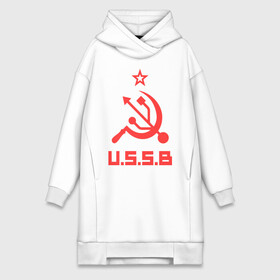 Платье-худи хлопок с принтом USSB в городе Новоалтайск,  |  | серп и молот | советский союз | ссср