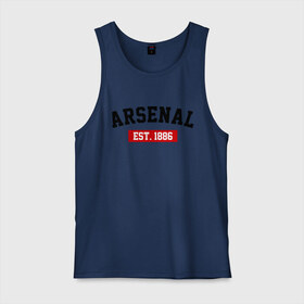 Мужская майка хлопок с принтом FC Arsenal Est. 1886 в городе Новоалтайск, 100% хлопок |  | Тематика изображения на принте: арсенал