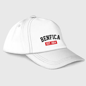Бейсболка с принтом FC Benfica Est. 1904 в городе Новоалтайск, 100% хлопок | классический козырек, металлическая застежка-регулятор размера | 