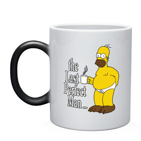 Кружка хамелеон с принтом Homer (The Last Perfect Man...) в городе Новоалтайск, керамика | меняет цвет при нагревании, емкость 330 мл | гомер