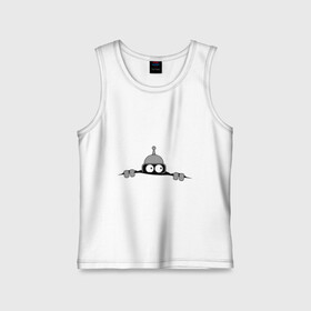 Детская майка хлопок с принтом Bender из-под футболки в городе Новоалтайск,  |  | bender | futurama | бендер | фатурама | футурама