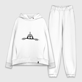 Женский костюм хлопок Oversize с принтом Bender из под футболки в городе Новоалтайск,  |  | bender | futurama | бендер | фатурама | футурама