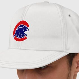 Кепка снепбек с прямым козырьком с принтом Chicago Cubs logo в городе Новоалтайск, хлопок 100% |  | baseball | chicago cubs bear | бейсбол | спорт | чикаго