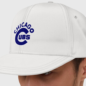 Кепка снепбек с прямым козырьком с принтом Chicago Cubs logotype в городе Новоалтайск, хлопок 100% |  | baseball | chicago cubs bear | бейсбол | спорт | чикаго