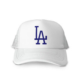 Кепка тракер с сеткой с принтом Los Angeles Dodgers logo в городе Новоалтайск, трикотажное полотно; задняя часть — сетка | длинный козырек, универсальный размер, пластиковая застежка | baseball | la | los angeles dodgers | бейсбол | лос анджелес доджерс | спорт