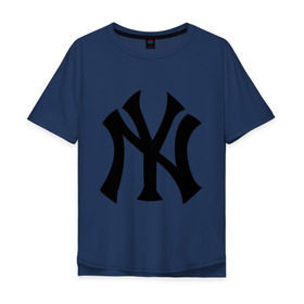 Мужская футболка хлопок Oversize с принтом New York Yankees в городе Новоалтайск, 100% хлопок | свободный крой, круглый ворот, “спинка” длиннее передней части | baseball | new york yankees | бейсбол | нью йорк янкиз | спорт | янки