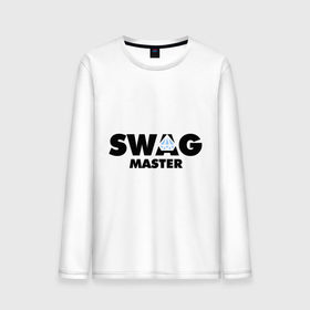 Мужской лонгслив хлопок с принтом Swag Master в городе Новоалтайск, 100% хлопок |  | Тематика изображения на принте: diamond | swag | swag master | сваг | свог | свэг