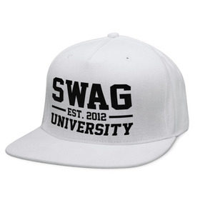 Кепка снепбек с прямым козырьком с принтом Swag University в городе Новоалтайск, хлопок 100% |  | 