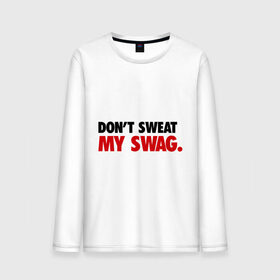 Мужской лонгслив хлопок с принтом Don `t sweat my Swag в городе Новоалтайск, 100% хлопок |  | 