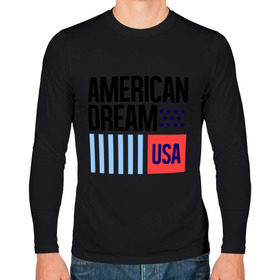 Мужской лонгслив хлопок с принтом American Dream в городе Новоалтайск, 100% хлопок |  | swag | swag style | usa | америка | американская мечта | одежда сваг | сваг | сваг стиль | свег | свог | свэг | штаты
