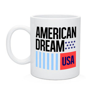 Кружка с принтом American Dream в городе Новоалтайск, керамика | объем — 330 мл, диаметр — 80 мм. Принт наносится на бока кружки, можно сделать два разных изображения | swag | swag style | usa | америка | американская мечта | одежда сваг | сваг | сваг стиль | свег | свог | свэг | штаты