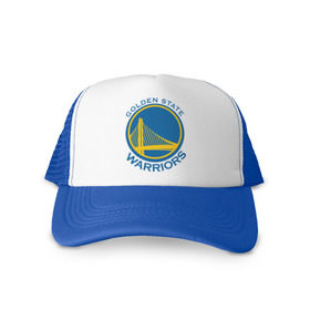 Кепка тракер с сеткой с принтом Golden state Warriors в городе Новоалтайск, трикотажное полотно; задняя часть — сетка | длинный козырек, универсальный размер, пластиковая застежка | basketball | golden state warriors | nba | баскетболл | лого баскетбольных клубов | нба