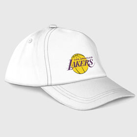 Бейсболка с принтом LA Lakers в городе Новоалтайск, 100% хлопок | классический козырек, металлическая застежка-регулятор размера | basketball | lakers | media | nba | toplanding | баскетболл | лейкерс | лого баскетбольных клубов | лос анджелес | нба