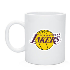 Кружка с принтом LA Lakers в городе Новоалтайск, керамика | объем — 330 мл, диаметр — 80 мм. Принт наносится на бока кружки, можно сделать два разных изображения | basketball | lakers | media | nba | toplanding | баскетболл | лейкерс | лого баскетбольных клубов | лос анджелес | нба
