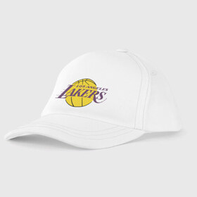 Детская бейсболка с принтом LA Lakers в городе Новоалтайск, 100% хлопок | классический козырек, металлическая застежка-регулятор размера | Тематика изображения на принте: basketball | lakers | media | nba | toplanding | баскетболл | лейкерс | лого баскетбольных клубов | лос анджелес | нба